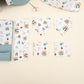 9 Piece - Newborn Sets - Double Sided - Winter - Petrol Mavisi Petek - Petrol Mavisi Gökkuşağı