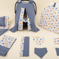 11 Piece - Newborn Sets - Double Sided - Seasonal - İndigo Muslin - Mavi Balkabağı