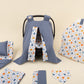 11 Piece - Newborn Sets - Double Sided - Seasonal - İndigo Muslin - Mavi Balkabağı