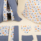 9 Piece - Newborn Sets - Double Sided - Seasonal - İndigo Muslin - Mavi Balkabağı