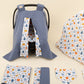 9 Piece - Newborn Sets - Double Sided - Seasonal - İndigo Muslin - Mavi Balkabağı