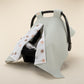 Stroller Cover Set - Double Side - Yeşil Petek - Puantiye