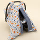 Stroller Cover Set - Double Side  - İndigo Muslin - Mavi Balkabağı