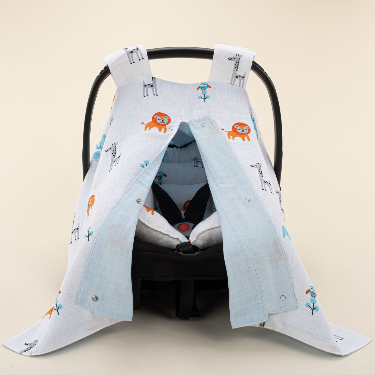 Stroller Cover Set - Double Side - Bebe Mavi Muslin - Fil