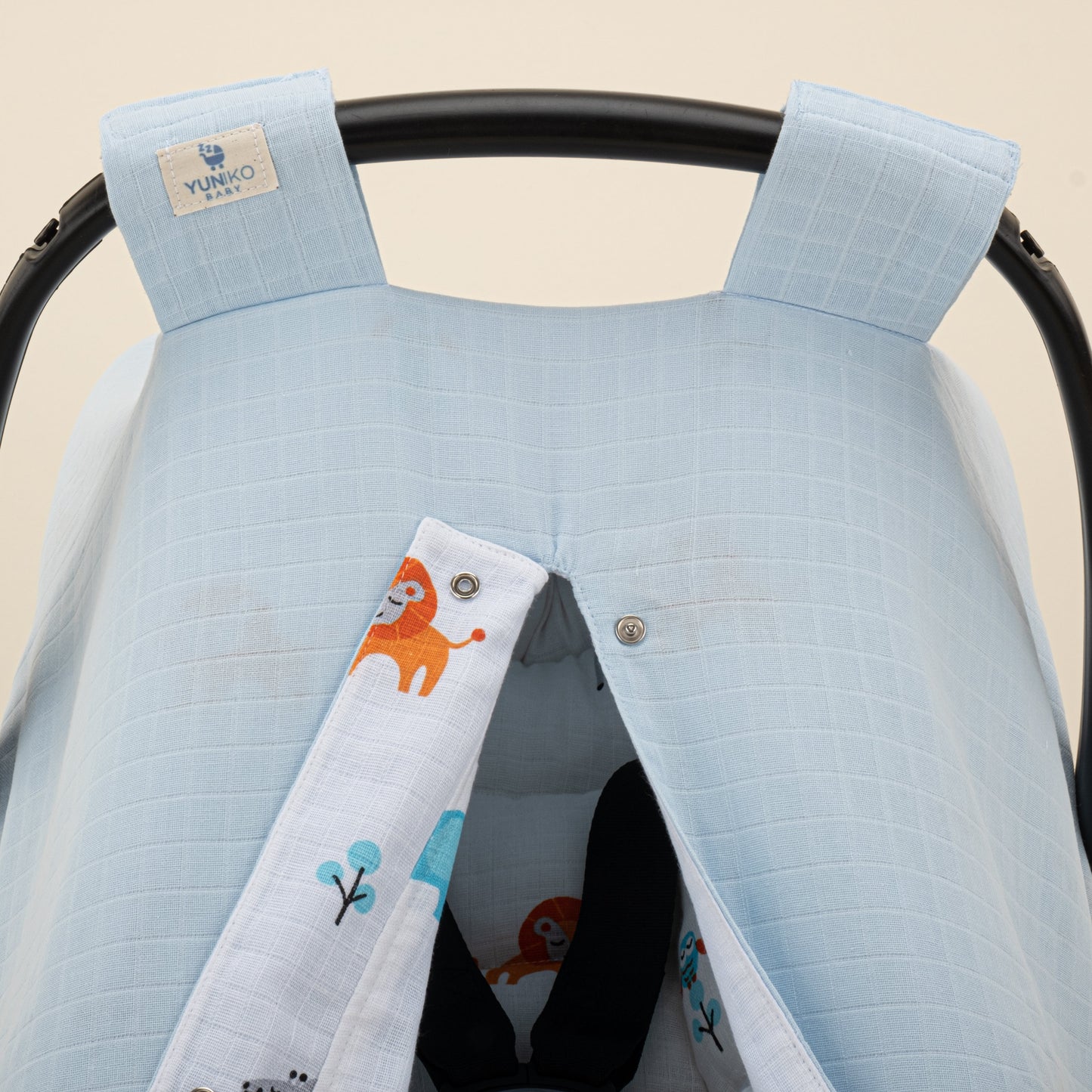 Stroller Cover Set - Double Side - Bebe Mavi Muslin - Fil