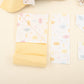 9 Piece - Newborn Sets - Double Sided - Winter - Sarı Petek - Sarı Bulut