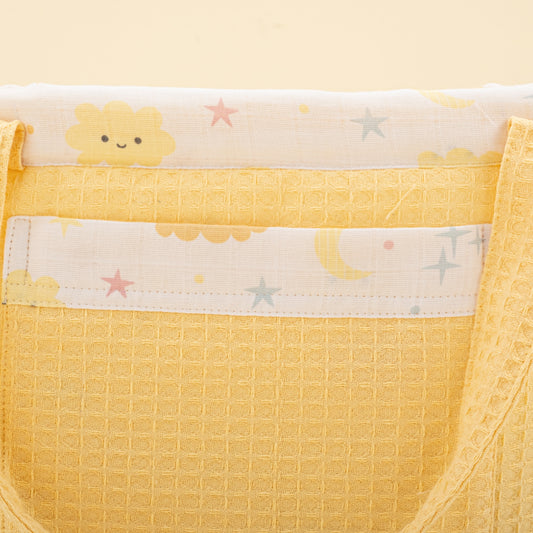 Baby Care Bag - Sarı Petek  - Sarı Bulut