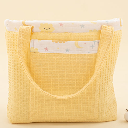 Baby Care Bag - Sarı Petek  - Sarı Bulut