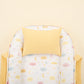 Babynest and Pillow - Çift Taraflı - Sarı Petek - Sarı Bulut