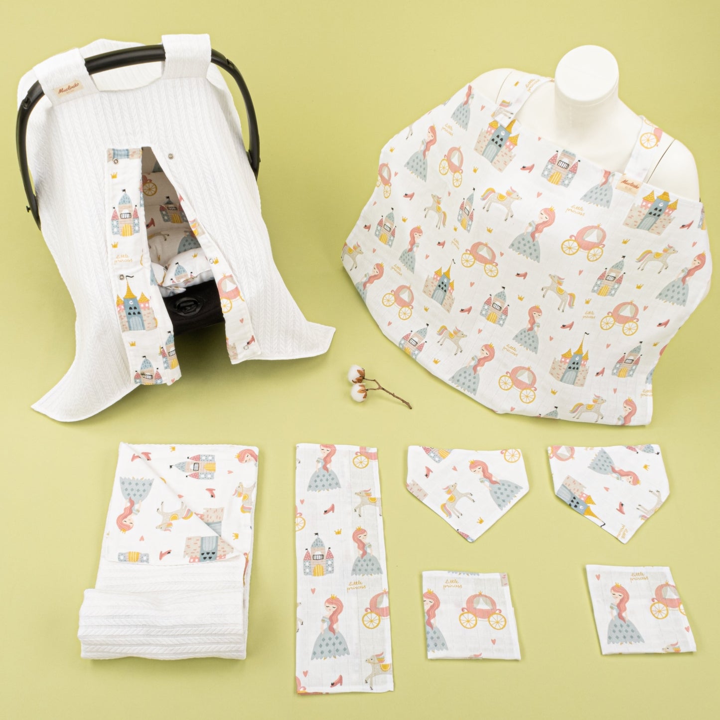 9 Piece - Newborn Sets - Double Sided - Winter - Beyaz Örgü - Sindirella