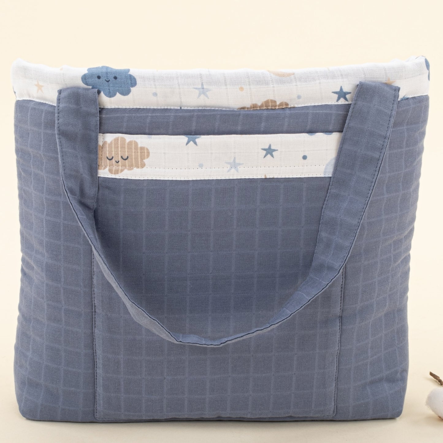 Baby Care Bag - İndigo Muslin - Mavi Bulut