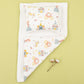 Double Sided Changing Pad and Pillow - Beyaz Örgü - Sindirella