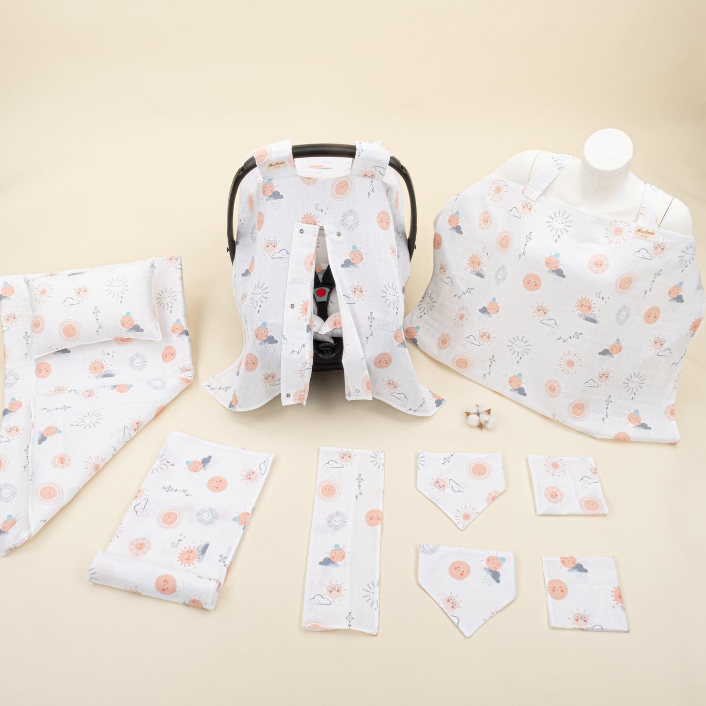 11 Piece - Newborn Sets - Summery - Turuncu Güneş