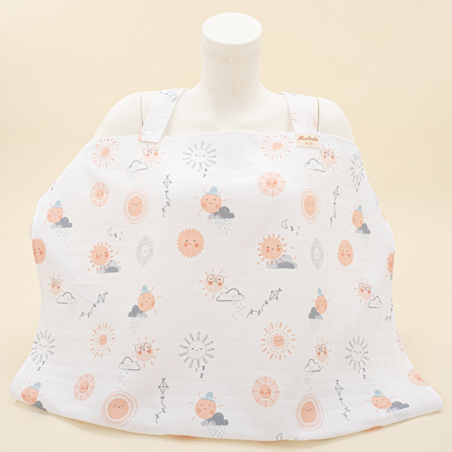 Breastfeeding Bib - Turuncu Güneş