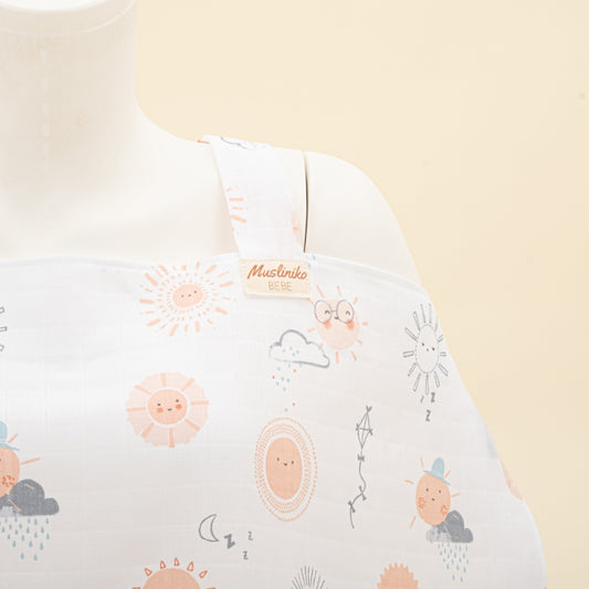 Breastfeeding Bib - Turuncu Güneş