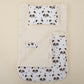 Sleeping Bag and Pillow - Krem Muslin - Panda