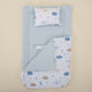 Sleeping Bag and Pillow - Bebe Mavi Muslin - Mavi Bulut