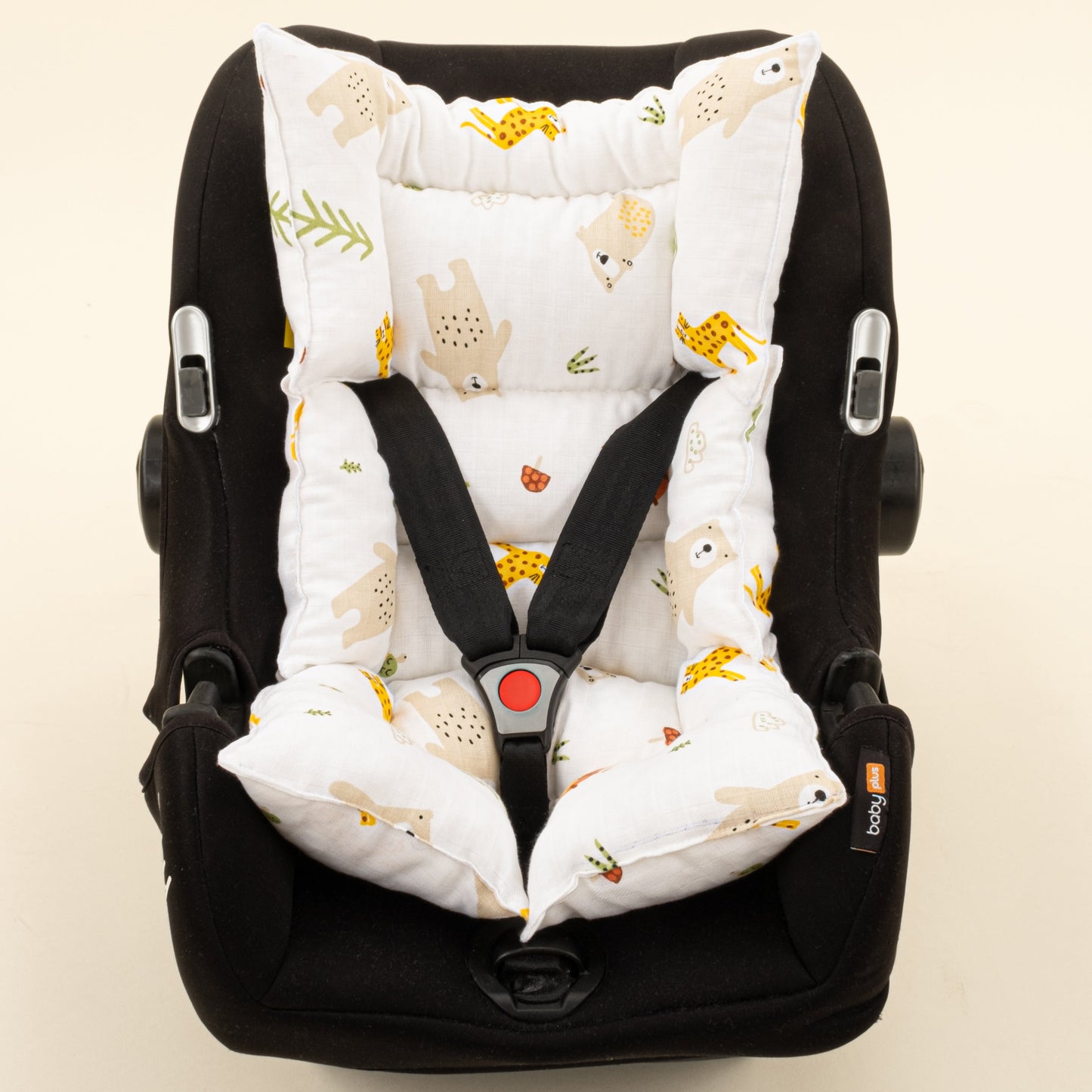 Stroller Cover Set - Double Side - Sütlü Kahve Örgü - Aslan