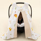 Stroller Cover Set - Double Side - Sütlü Kahve Örgü - Aslan