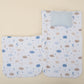 Sleeping Bag and Pillow - Bebe Mavi Muslin - Mavi Bulut