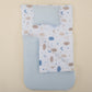 Sleeping Bag and Pillow - Bebe Mavi Muslin - Mavi Bulut