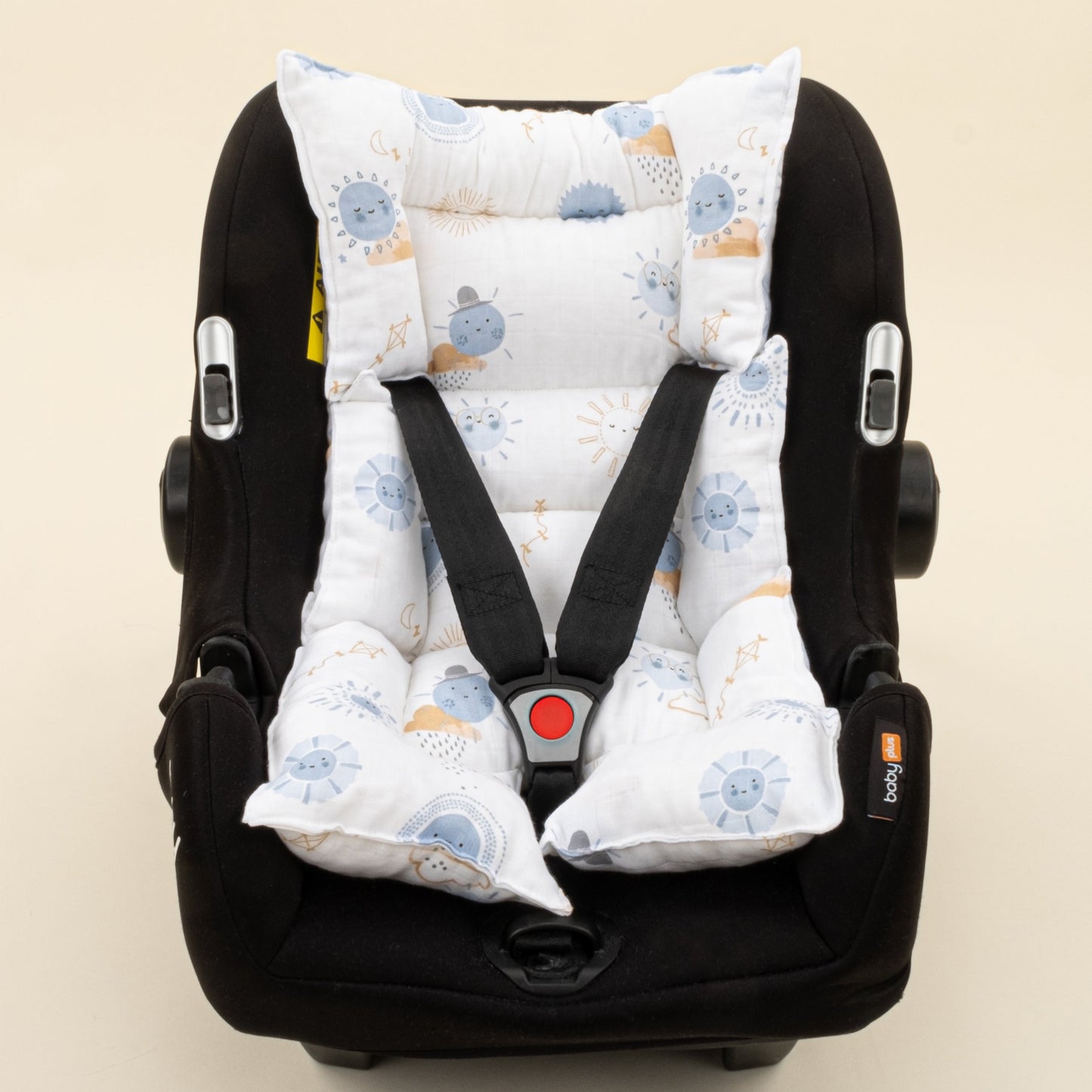 Stroller Cover Set - Double Side - Bebe Mavi Muslin - Mavi Güneş