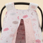 Stroller Cover Set - Double Side - Pembe Saten - Pembe Bulut