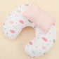 Double Sided Breastfeeding Pillow - Pembe Saten - Pembe Bulut