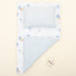 Double Sided Changing Pad and Pillow - Bebe Mavi Muslin - Mavi Güneş