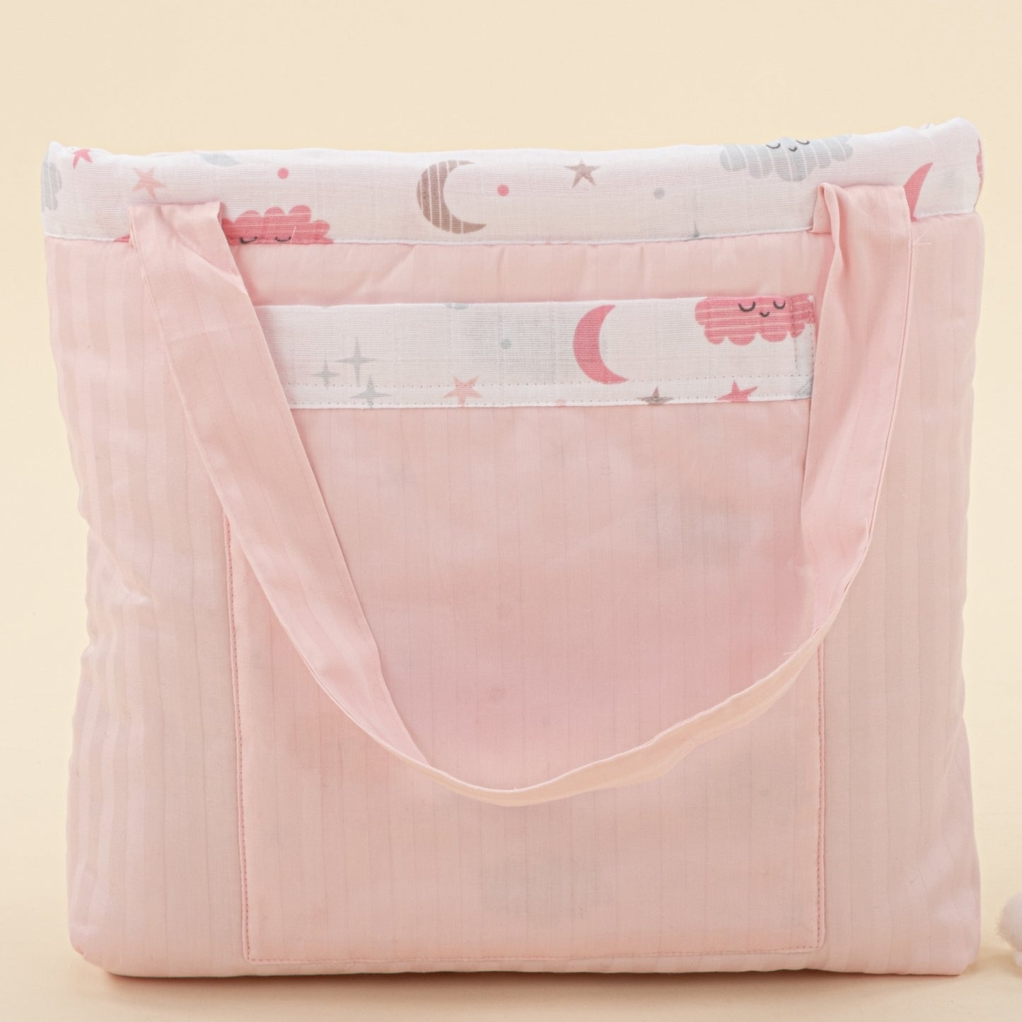 Baby Care Bag - Pembe Saten - Pembe Bulut