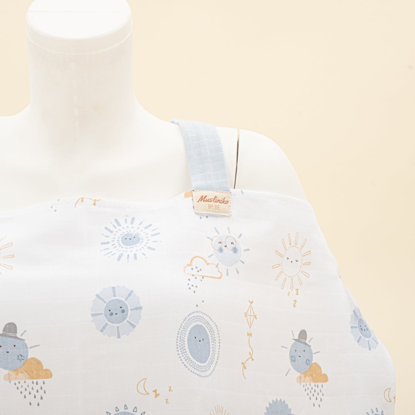 Breastfeeding Bib - Mavi Güneş