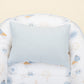 Babynest and Pillow - Çift Taraflı - Bebe Mavi Muslin - Mavi Güneş