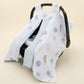 Stroller Cover Set - Double Side - Bebe Mavi Muslin - Mavi Güneş