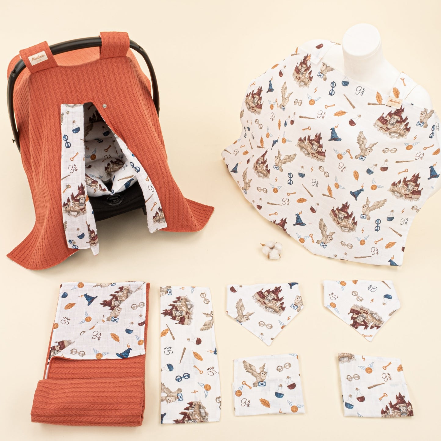 9 Piece - Newborn Sets - Double Sided - Winter - Kiremit Örgü - Harry