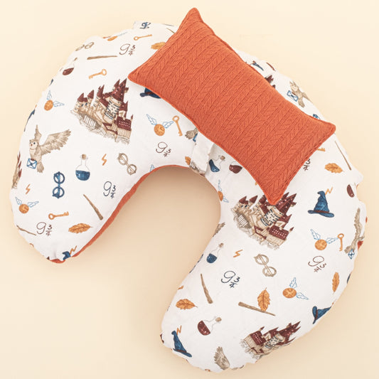 Double Sided Breastfeeding Pillow - Kiremit Örgü - Harry