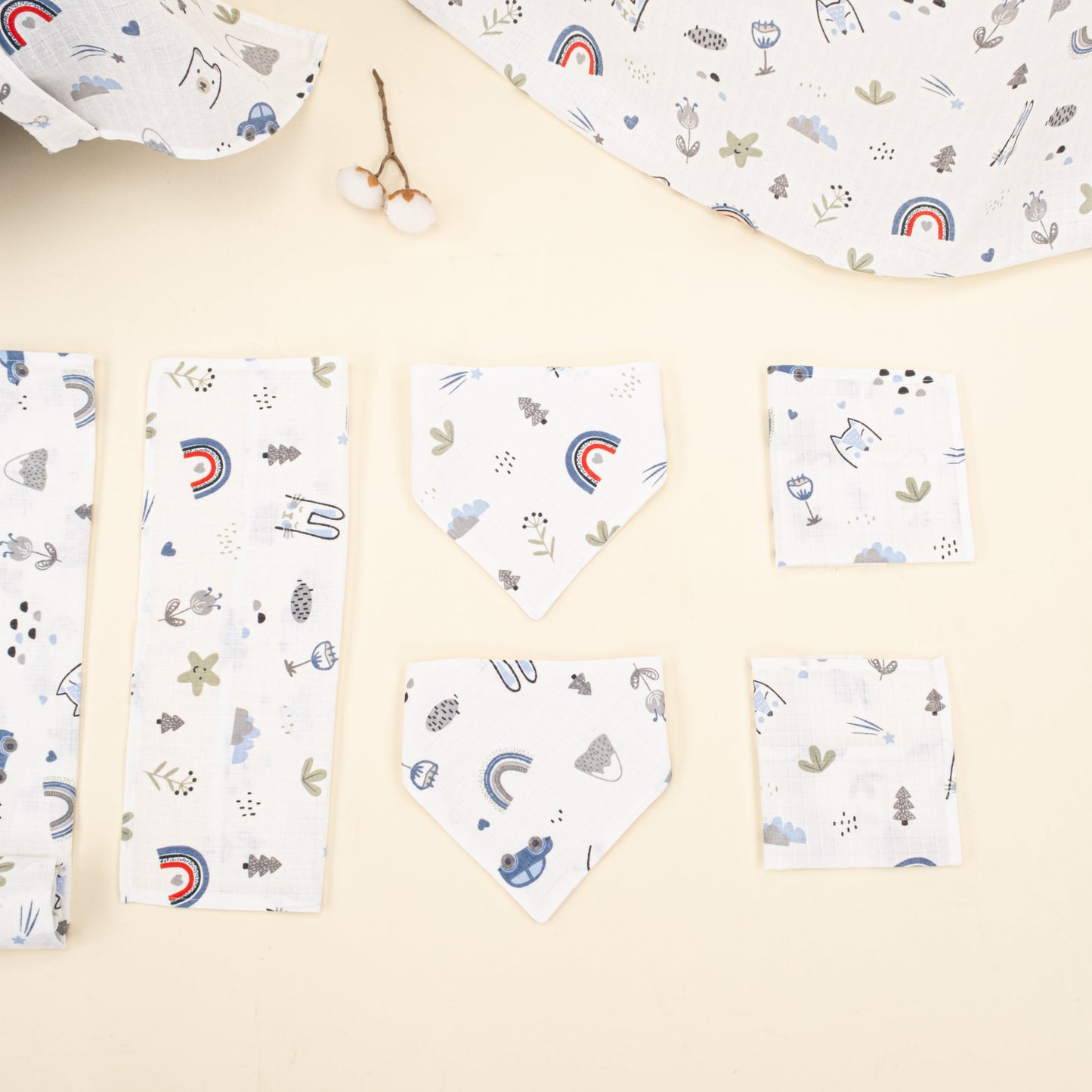 9 Piece - Newborn Sets - Summery - Mavi Kedi