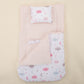 Sleeping Bag and Pillow - Bebe Pembe Muslin - Pembe Bulut