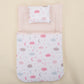 Sleeping Bag and Pillow - Bebe Pembe Muslin - Pembe Bulut