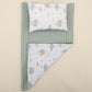 Double Sided Changing Pad and Pillow - Yeşil Petek - Yeşil Gökkuşağı