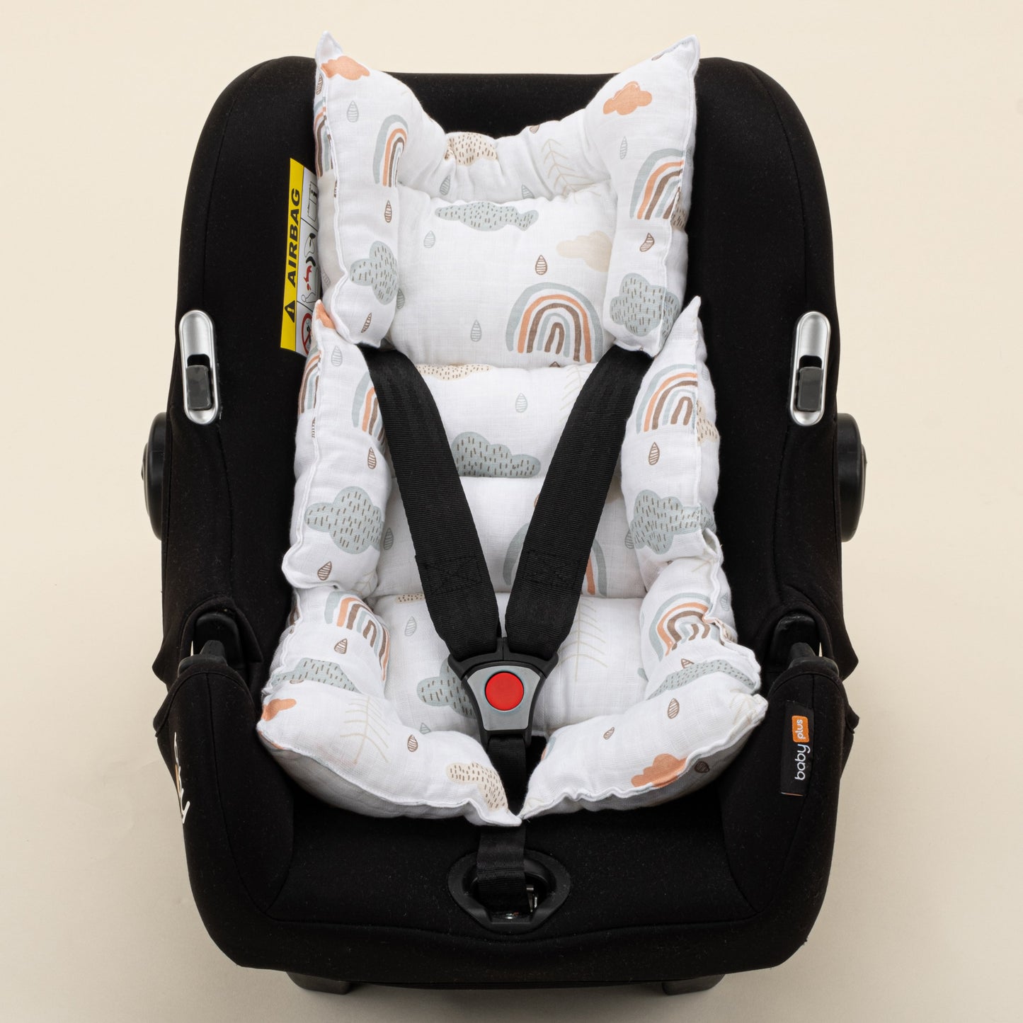 Stroller Cover Set - Double Side - Yeşil Petek - Yeşil Gökkuşağı