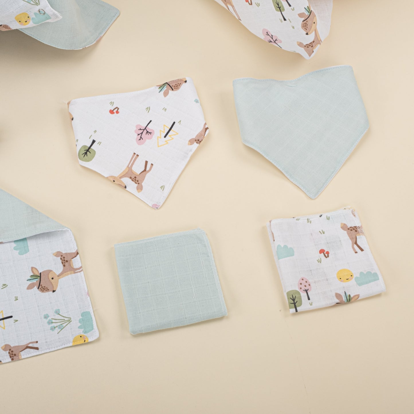 11 Piece - Newborn Sets - Double Sided - Seasonal - Mint Müslin - Ceylan