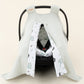 Stroller Cover Set - Double Side - Açık Yeşil Muslin - Kirpi