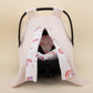 Stroller Cover Set - Double Side - Pembe Muslin - Bebe Pembe Gökkuşağı