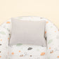 Babynest and Pillow - Çift Taraflı - Açık Gri Örgü - Kuş