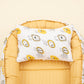 Babynest and Pillow - Çift Taraflı - Sarı Saten - Sarı Aslan