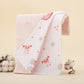 Double Side Muslin Cover - Pembe Muslin -Bebe Pembe Gökkuşağı