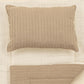 Double Sided Changing Pad and Pillow - Taş Örgü - Krem Muslin