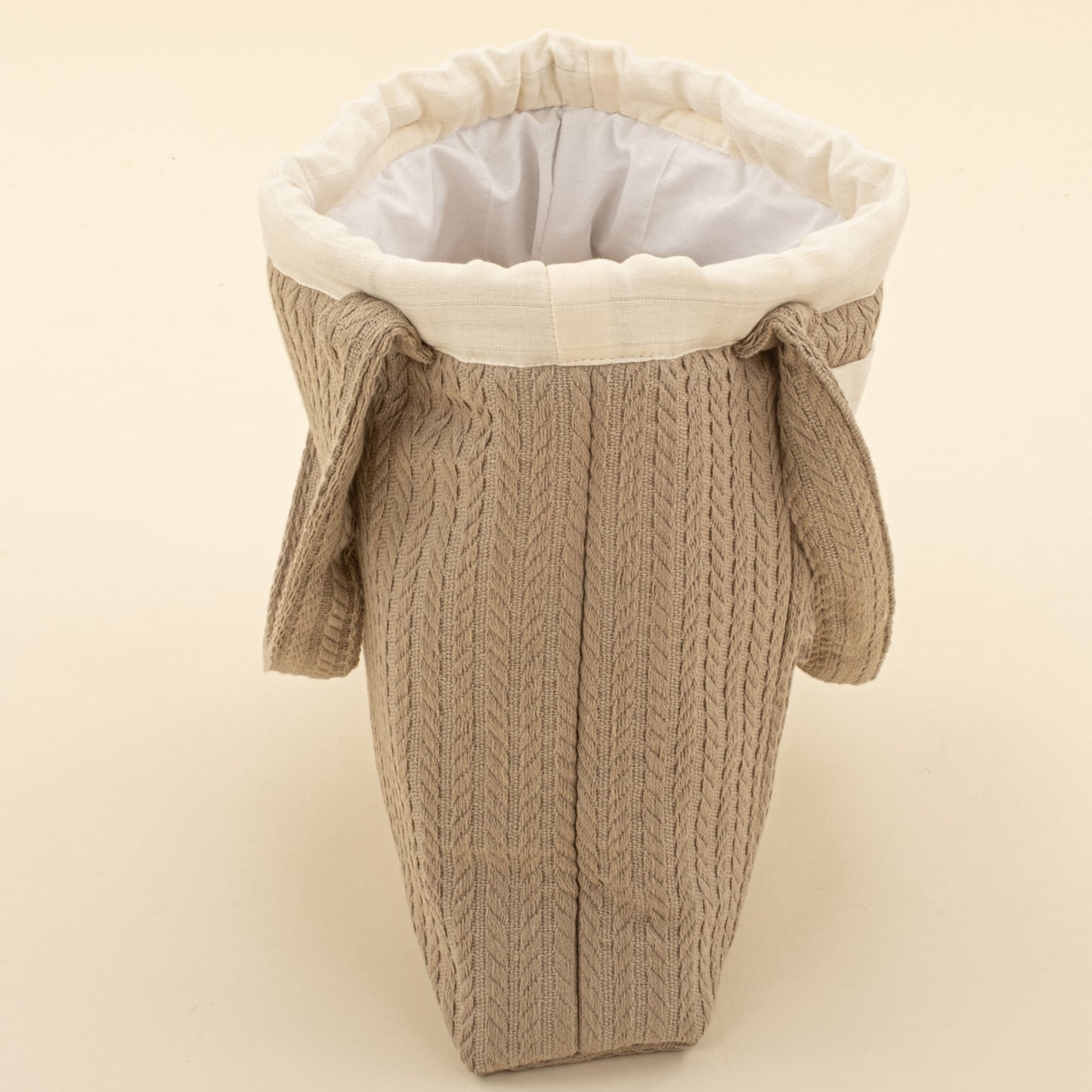 Baby Care Bag  - Taş Örgü - Krem Muslin