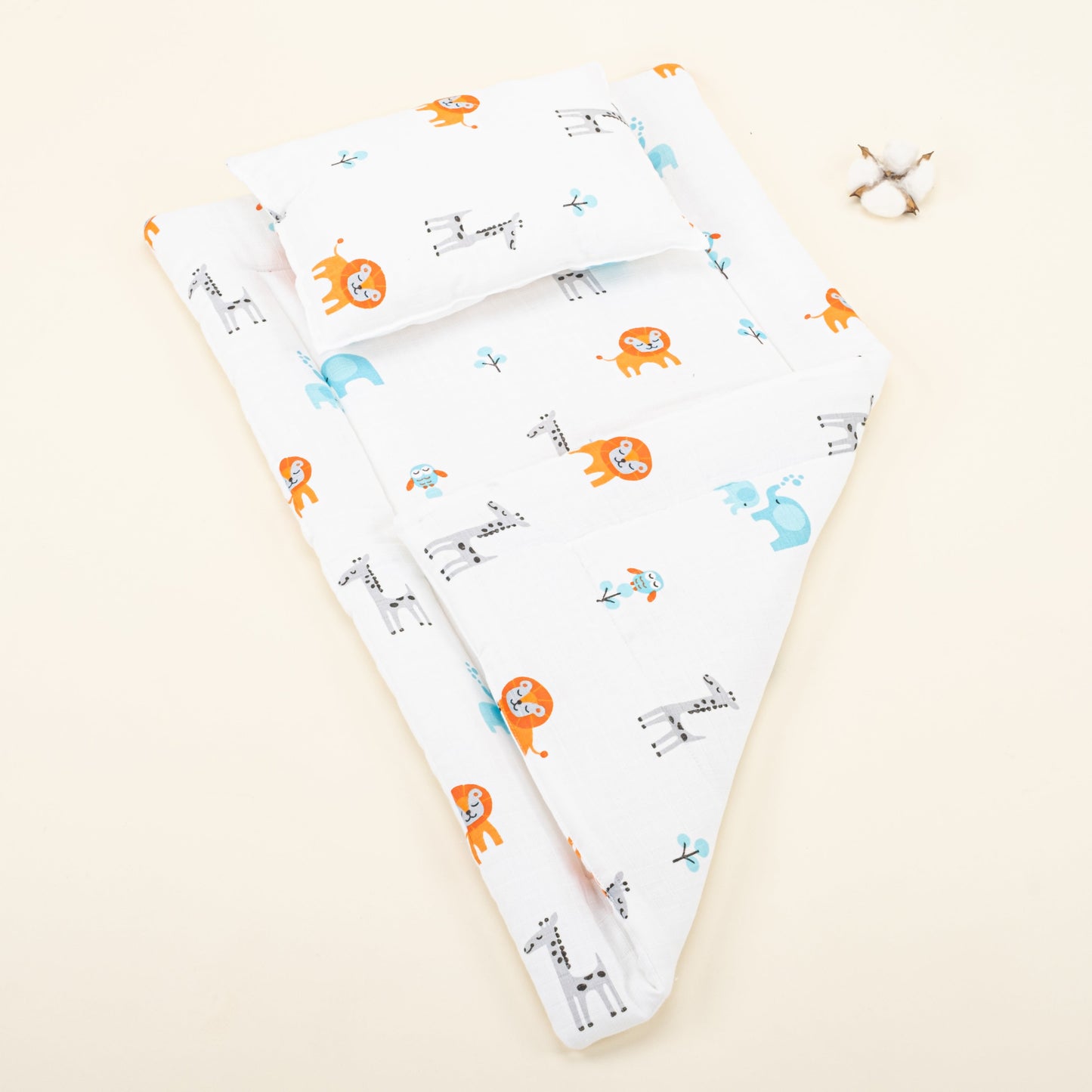 Double Sided Changing Pad and Pillow - Fil