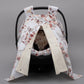 Stroller Cover Set - Double Side - Krem Muslin - Sonbahar Yaprakları